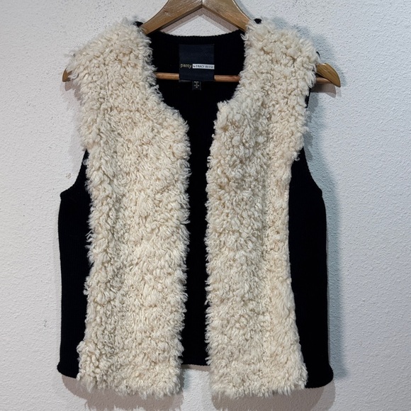Tracy Reese Jackets & Blazers - Plenty by Tracy Reese Cream and Black Textured Vest size Medium
